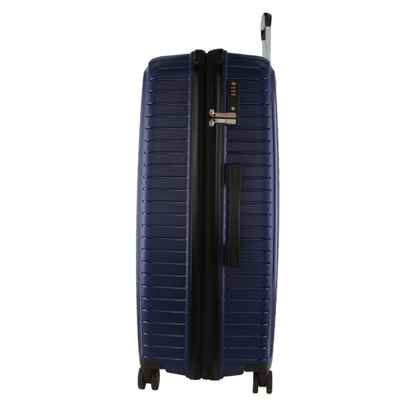 Pierre Cardin Hard Shell Spinner Suitcase Luggage Bag Medium 65cm 89L Blue