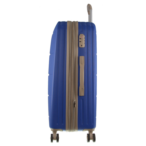 Pierre Cardin Hard Shell Hardshell Spinner Suitcase Luggage Bag 54cm 49L Blue