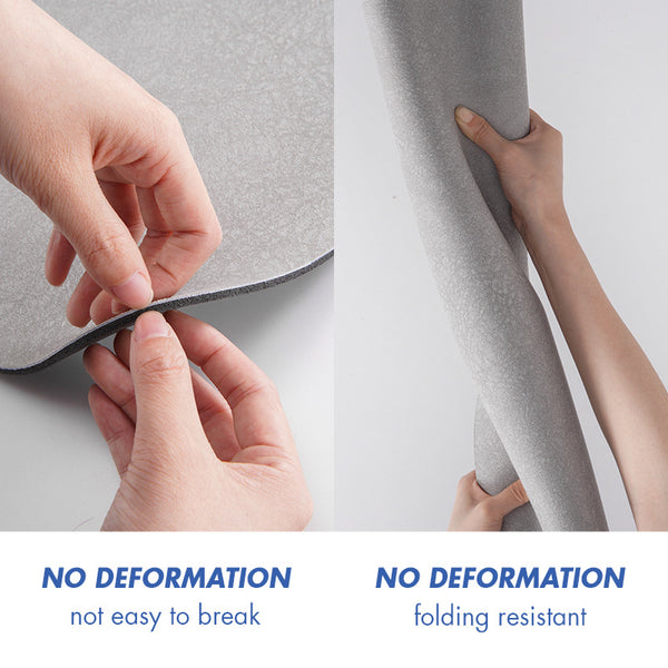 2 Pce Microfibre Bathroom Toilet Bath Floor Mat Set Non Slip Beige