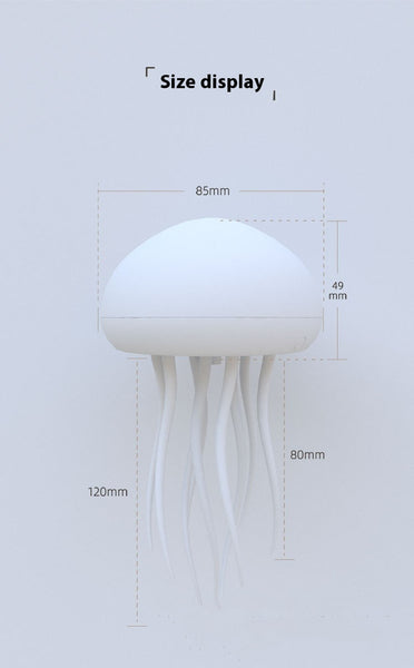 Jellyfish Nursery Bedside LED Night Light Lamp Colour Change Voice Control USB Base