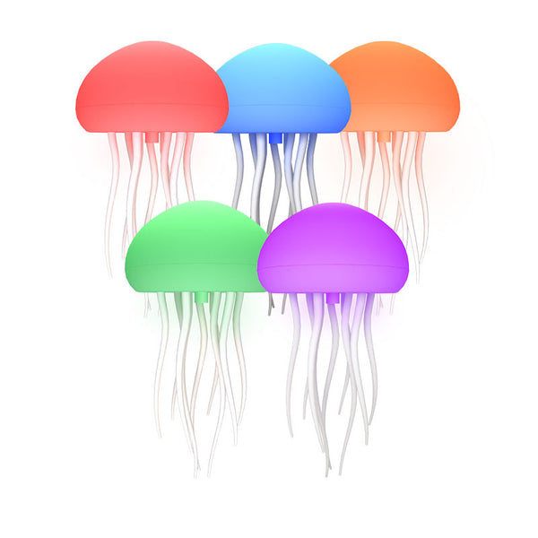 Jellyfish Nursery Bedside LED Night Light Lamp Colour Change Voice Control USB Base
