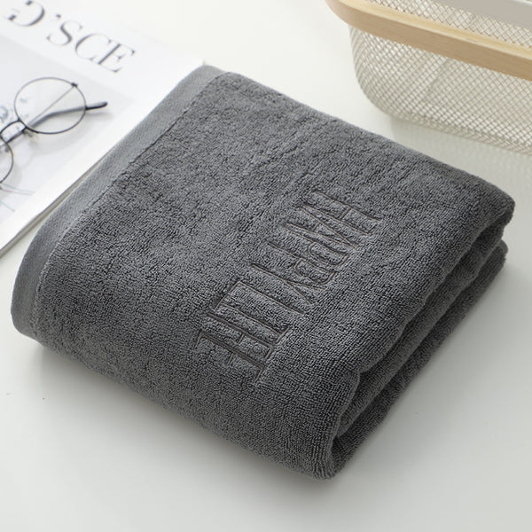 Happy Life Cotton Bath Towel 380g 140 x 70cm Dark Grey