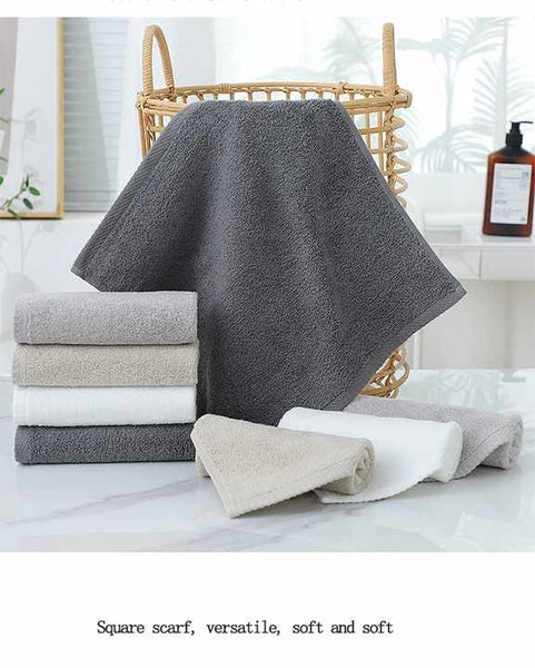 6 Piece Cotton Bath Hand Face Towel Set Beige