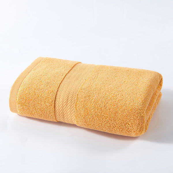 Thick Cotton Bath Towel 260g 100 x 50cm Orange