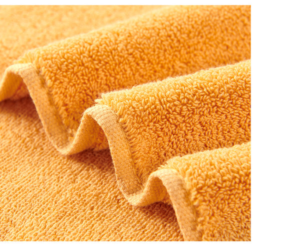 Thick Cotton Bath Towel 260g 100 x 50cm Orange
