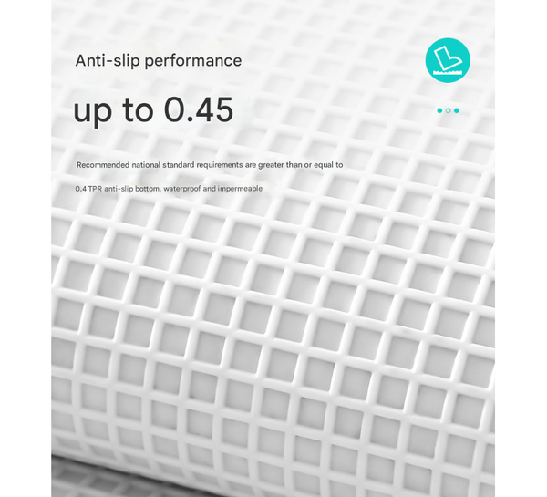 Blue Stone Effect Microfibre Non Slip Bath Mat 60 x 40cm