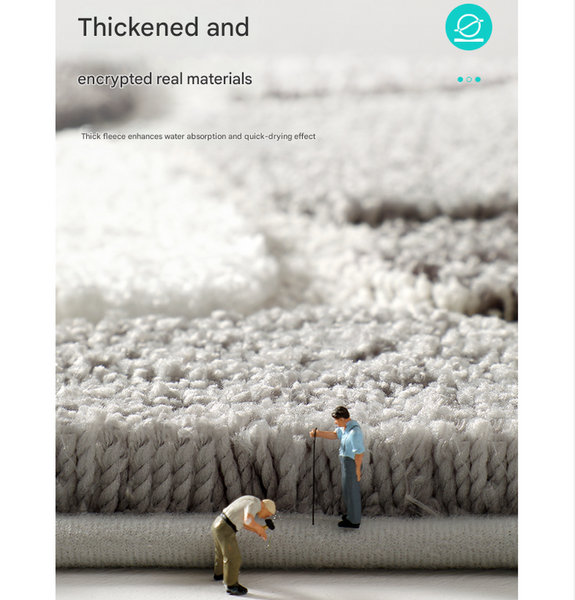 Peaceful Beach Microfibre Non Slip Bath Mat 60 x 40cm