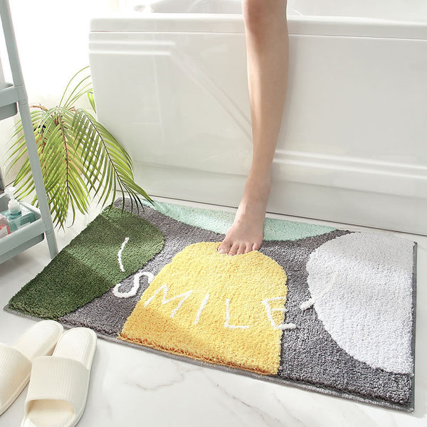 Smile Microfibre Non Slip Bath Mat 80 x 50cm