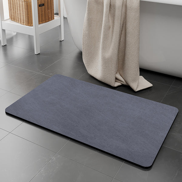 Diatomite Quick Dry Absorbent Bath Mat 90 x 60cm Blue