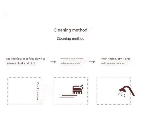 Diatomaceous Earth Non Slip Bath Bathroom Mat 80 x 50cm Floral