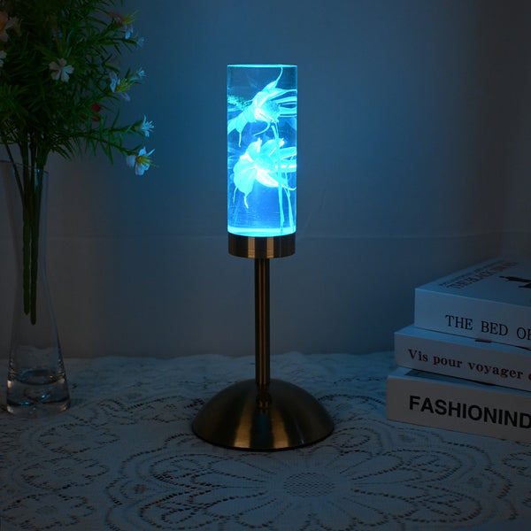 Eternal Flower LED Acrylic Table Lamp Light Color Change USB Daisy