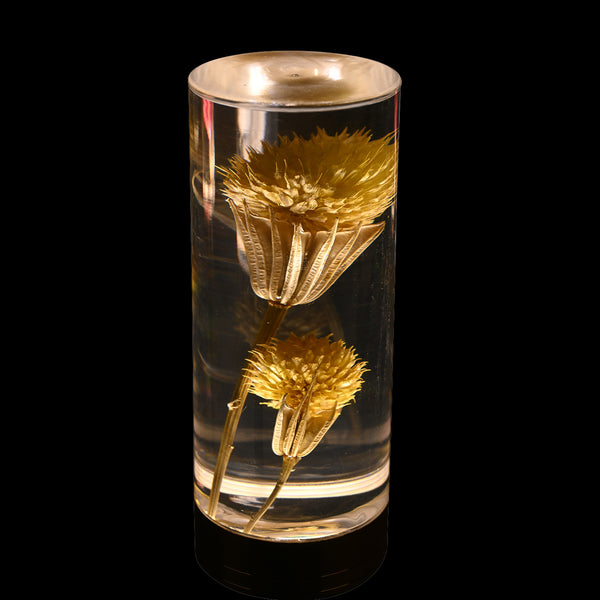 Eternal Flower LED Acrylic Table Lamp Light Color Change USB Dandelion