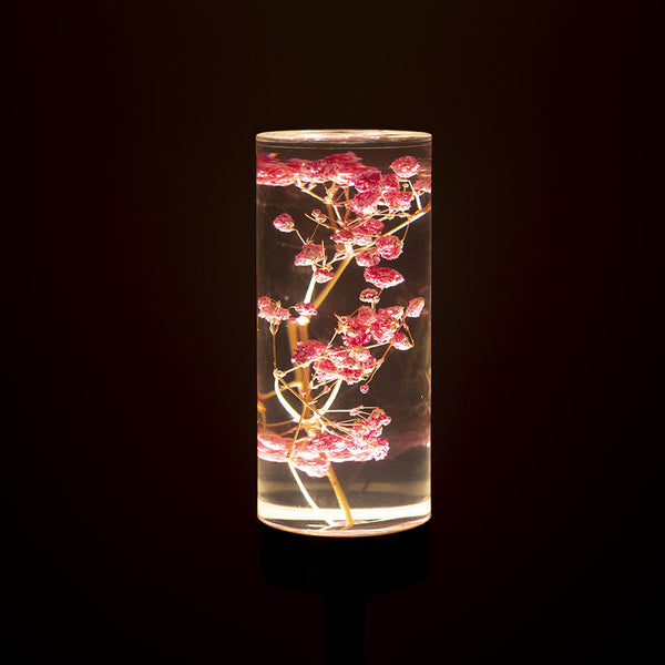 Eternal Flower LED Acrylic Table Lamp Light Color Change USB Baby's Breath