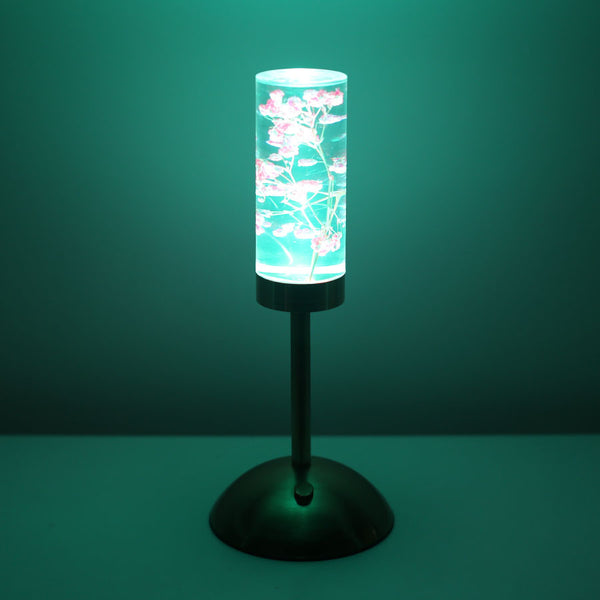 Eternal Flower LED Acrylic Table Lamp Light Color Change USB Baby's Breath