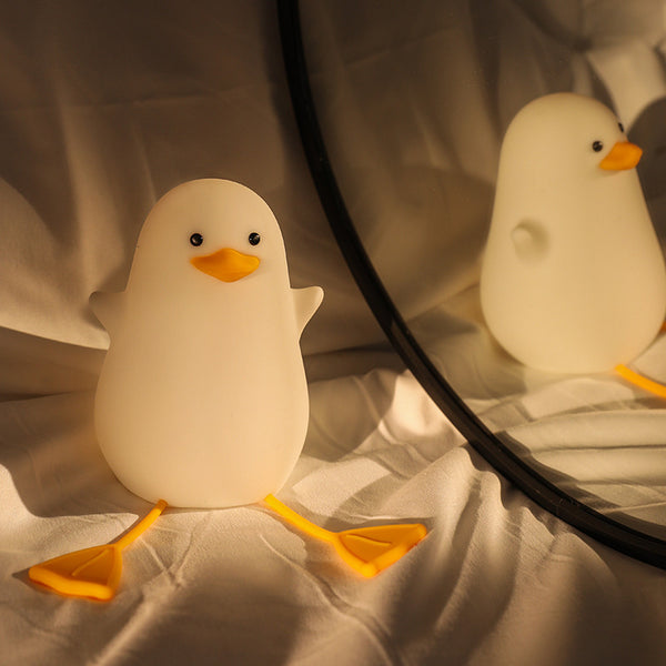 Seagull Silicone Nursery Bedside LED Night Light Touch Control Timer USB