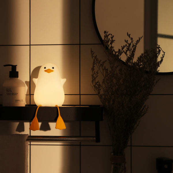 Seagull Silicone Nursery Bedside LED Night Light Touch Control Timer USB