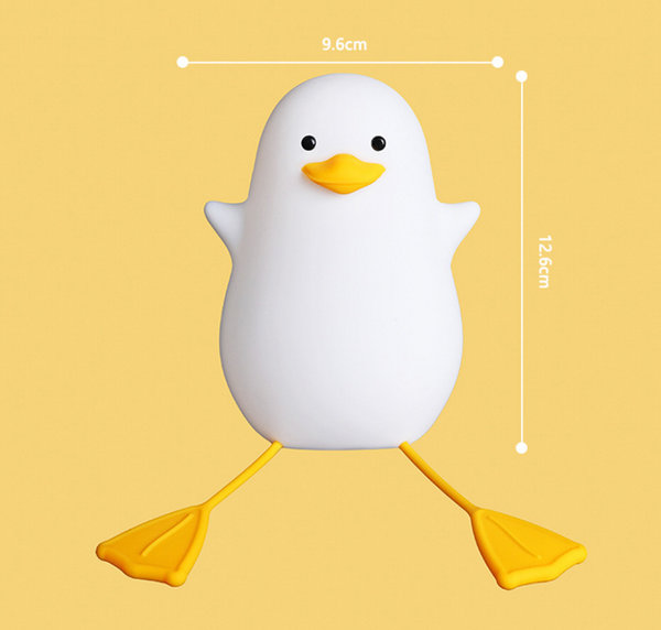 Seagull Silicone Nursery Bedside LED Night Light Touch Control Timer USB