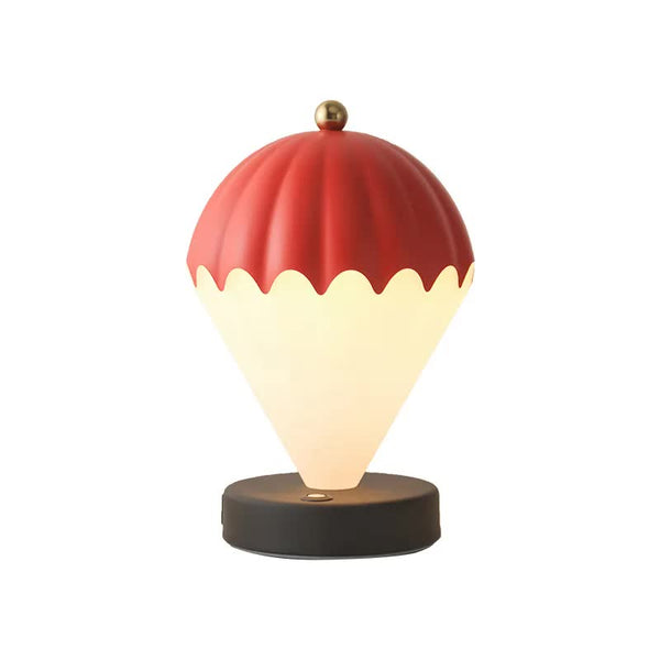 Nordic Style Hot Air Balloon LED Touch 3 Colour USB Bedside Table Lamp Light Red