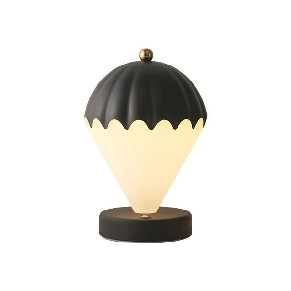 Nordic Style Hot Air Balloon LED Touch 3 Colour USB Bedside Table Lamp Light Black