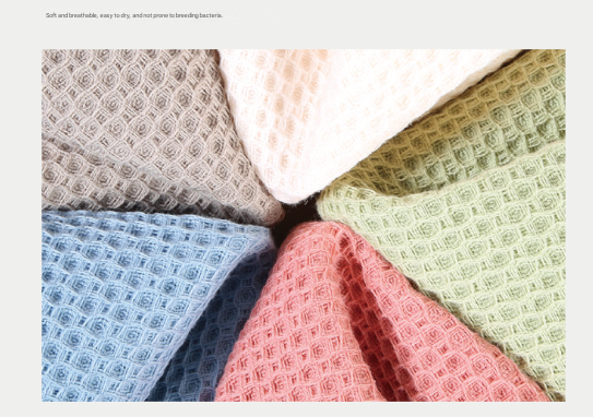 3 Piece Waffle Weave Cotton Bath Hand Towel Facecloth Washcloth Set Light Pink