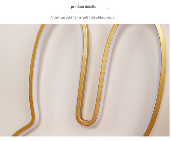 Bunny Rabbit LED Nursery Wall Night Light Lamp USB Warm White 40 x 30cm Black