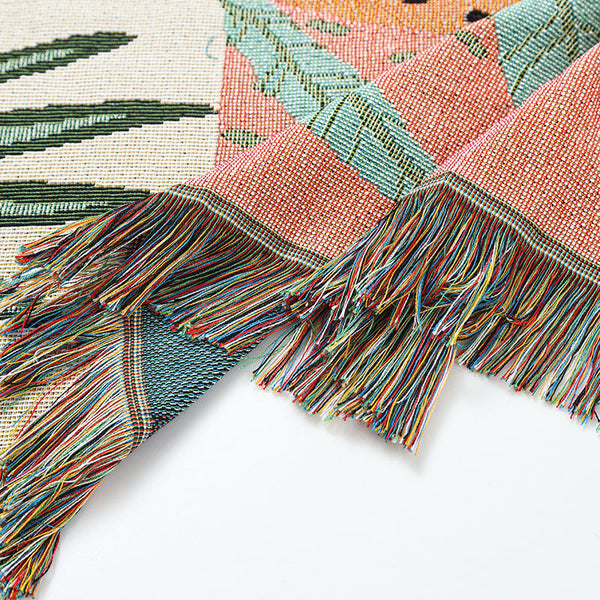 Cheetah Girl Modern Blanket Throw Rug Sofa Cover 130 x 160cm