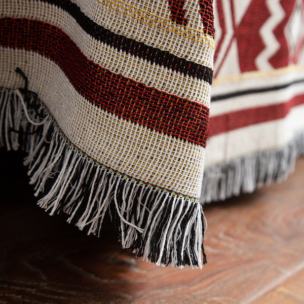 American Style Woven Throw Blanket Rug Fringe 130 x 180cm