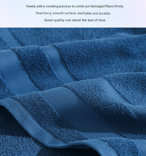 3 Pce Cotton Bath Hand Face Towel Set Ultra Soft Absorbent Quick Dry Brown