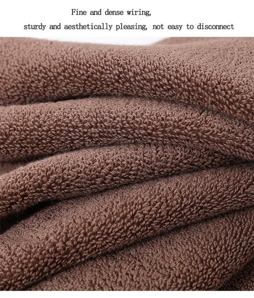6 Pce Luxury Combed Cotton Hand Bath Towel Flannel Facecloth Set Dark Brown