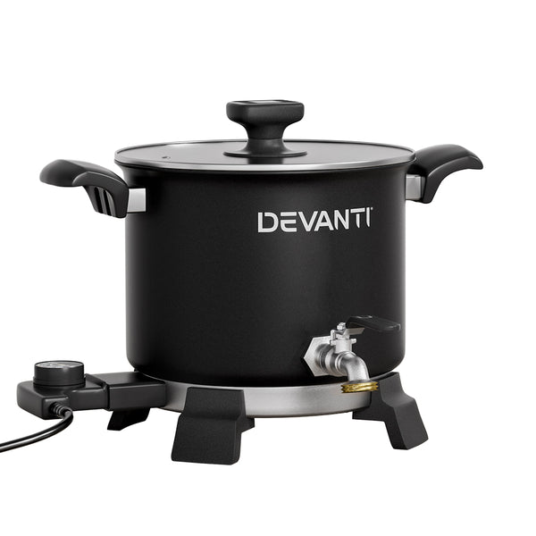 Devanti Candle Wax Melter Melting Pot Heater Quick Pour Spout 5L 1200W