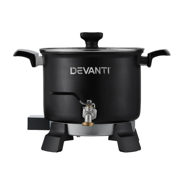 Devanti Candle Wax Melter Melting Pot Heater Quick Pour Spout 5L 1200W