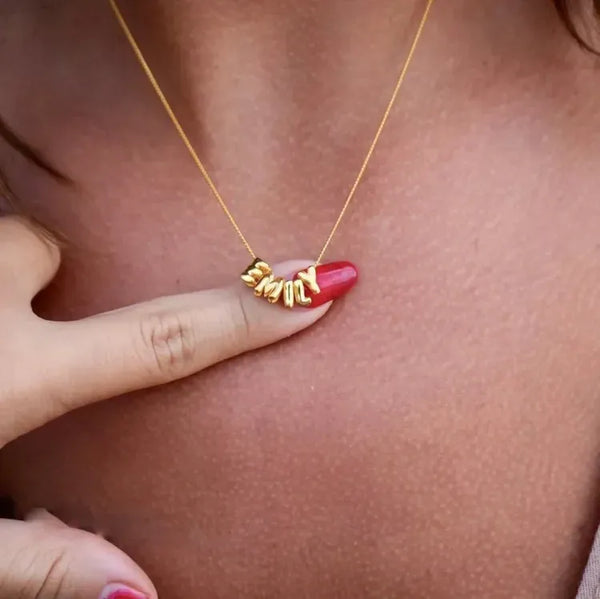 Custom Name 3D Bubble Balloon Letters Necklace Fantastic Gift