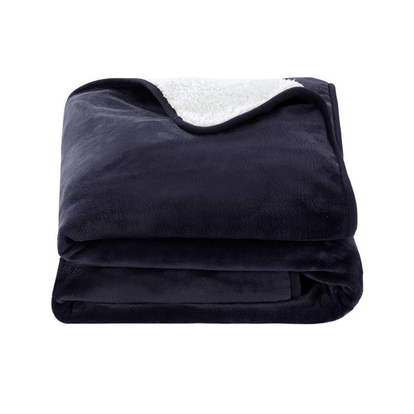 Giselle Electric Heated Throw Rug Blanket Timer 10 Settings Fleece Charcoal