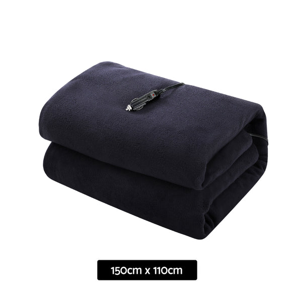Giselle Electric Heated Blanket Fleece Throw Rug Car Travel Camping 12V DC