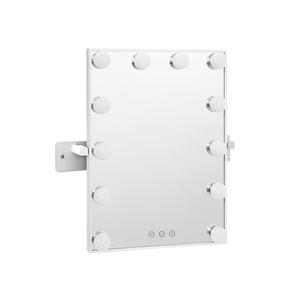 Hollywood Makeup Mirror 12 Dimmable LED Wall Mount Touch Control 30x40cm