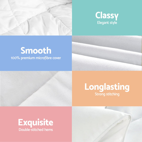 Giselle Bedding 400GSM Microfibre Bamboo Quilt Queen