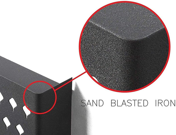 Wall Mounted Earring Jewellery Hanger Organizer Holder 109 Holes 19 Hooks Black