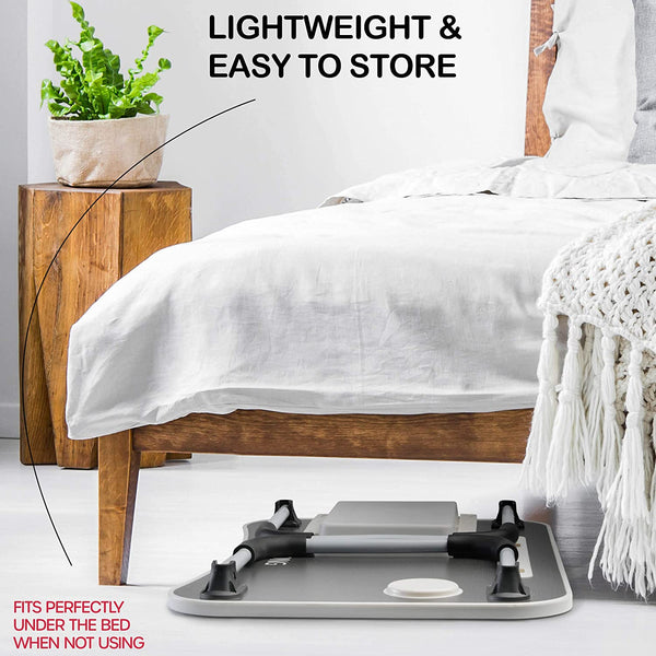 Carla Home Foldable Breakfast Laptop Bed Desk Table Tray Cup Holder 11" - 17"