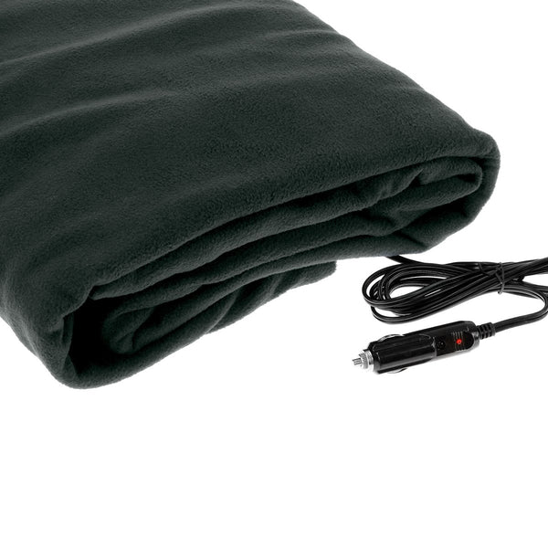 Laura Hill Heated Electric Car Blanket 150 x 110cm 12v Black