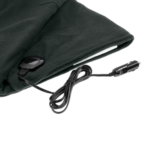Laura Hill Heated Electric Car Blanket 150 x 110cm 12v Black