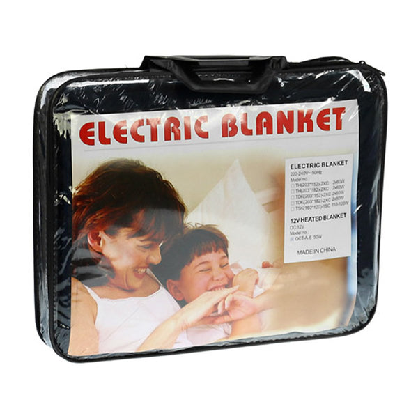 Laura Hill Heated Electric Car Blanket 150 x 110cm 12v Black