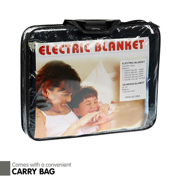 Laura Hill Heated Electric Car Blanket 150 x 110cm 12v Black