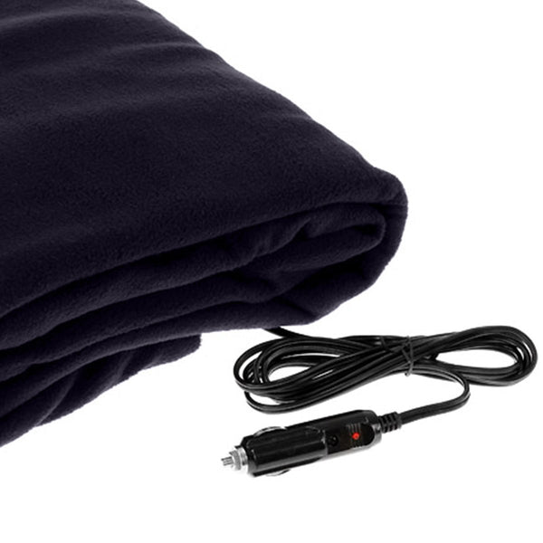 Laura Hill Heated Electric Car Blanket 150 x 110cm 12v Blue