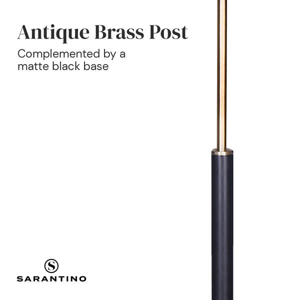 Sarantino Adjustable 6 Arm Metal Sputnik Floor Lamp Light Brass Finish