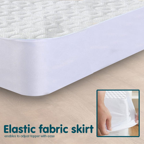 Laura Hill Cool Max Comfortable Fully Fitted Bed Mattress Protector 35cm Queen