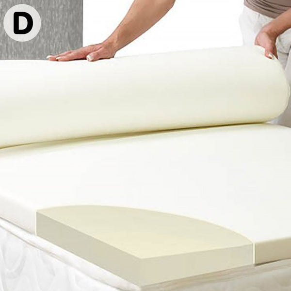 Laura Hill High Density Mattress Foam Topper 7cm Double