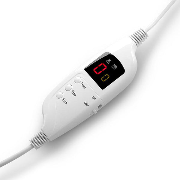 Laura Hill Heated Electric Throw Blanket Coral Fleece 9 Settings Pink 160 x 130cm