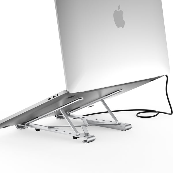 Choetech 7-in-1 USB-C Multiport Adapter Foldable Adjustable Laptop Stand Holder