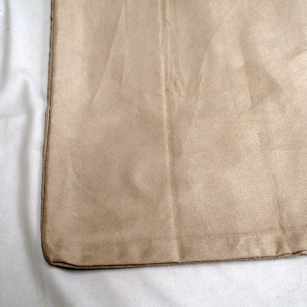 Polyester Faux Suede Cushion Cover 43cm Square Linen