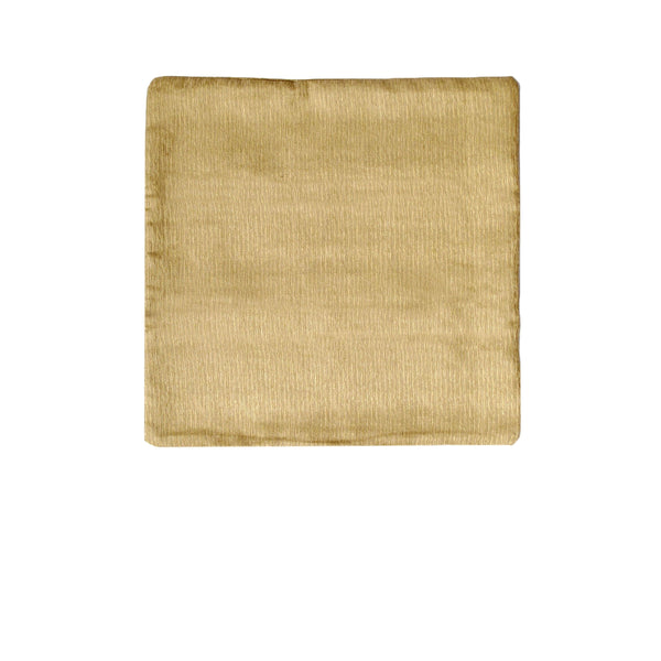 Polyester Cotton Texture Cushion Cover 43cm Square Pale Gold